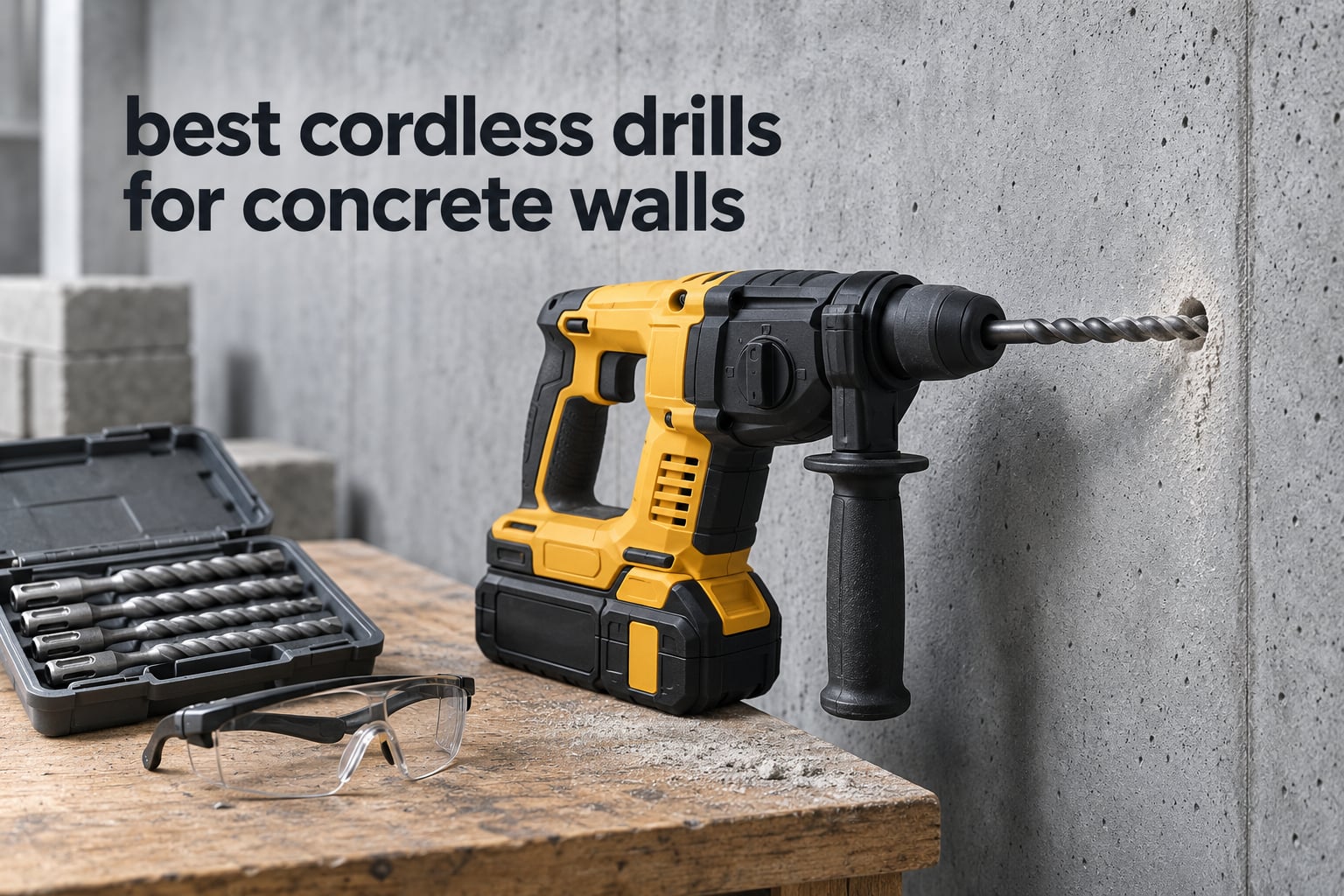 best cordless drills for concrete walls