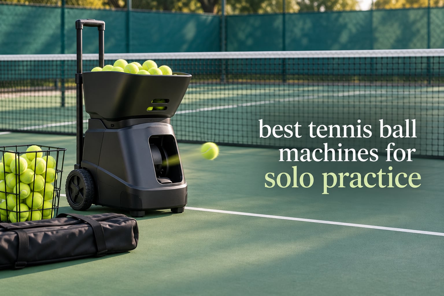 best tennis ball machines for solo practice