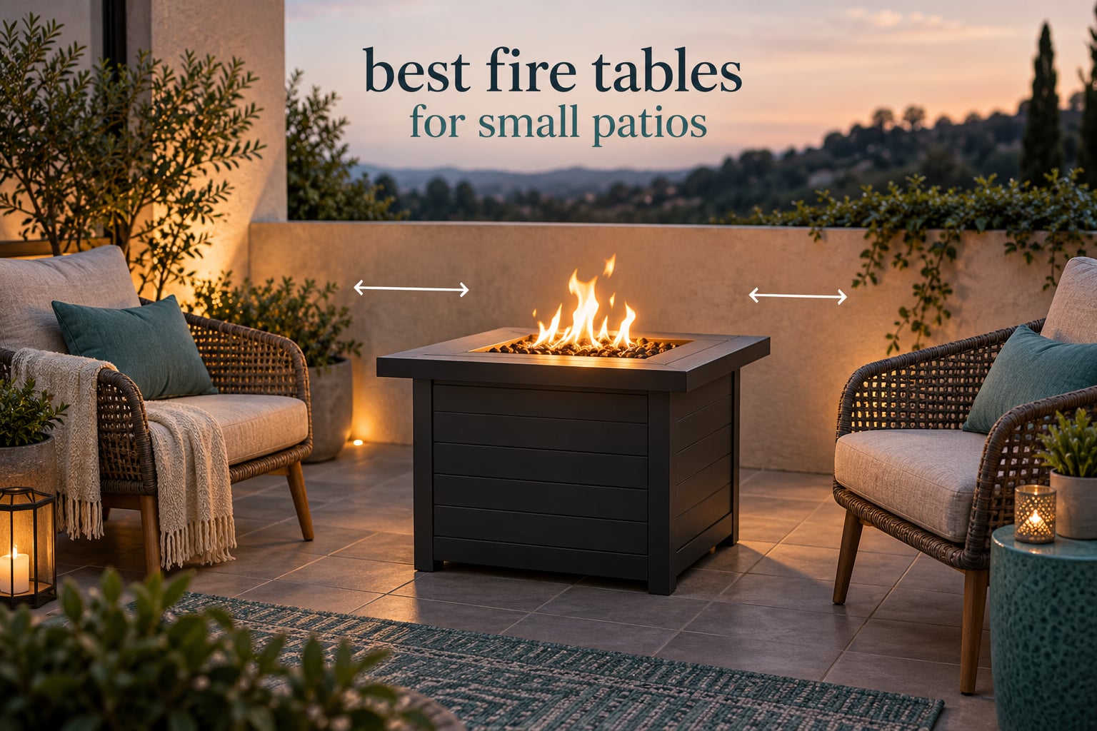 best fire tables for small patios