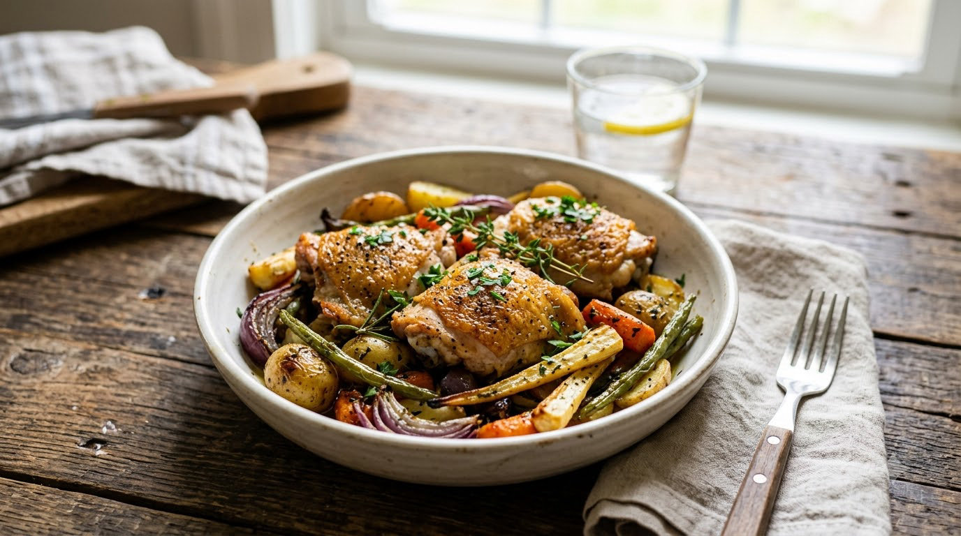 12 easy chicken thigh dinners with vegetables