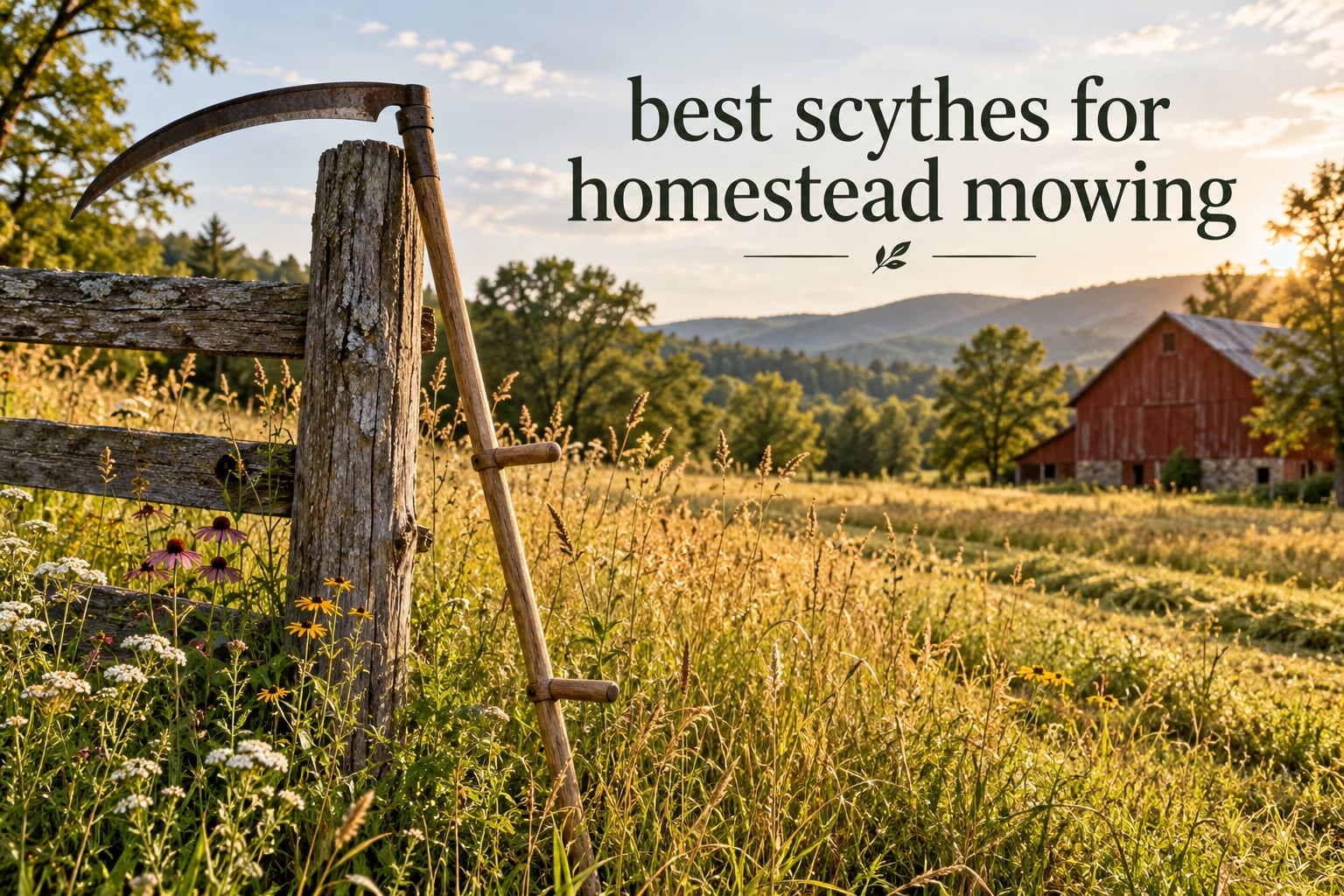best scythes for homestead mowing