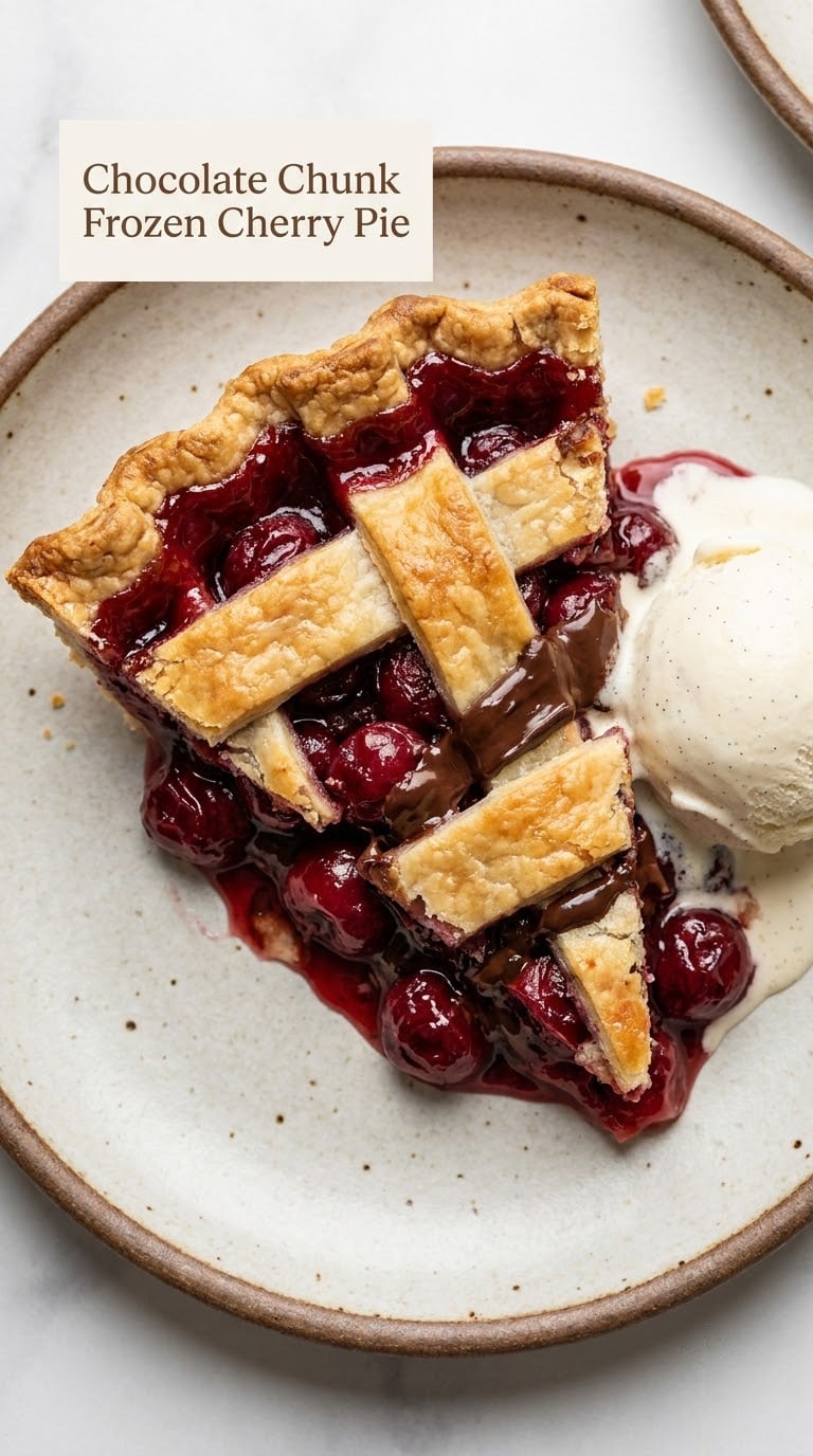 Chocolate Chunk Frozen Cherry Pie