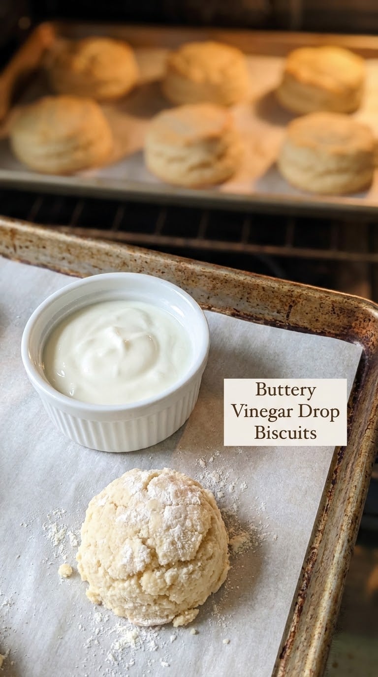 Buttery Vinegar Drop Biscuits