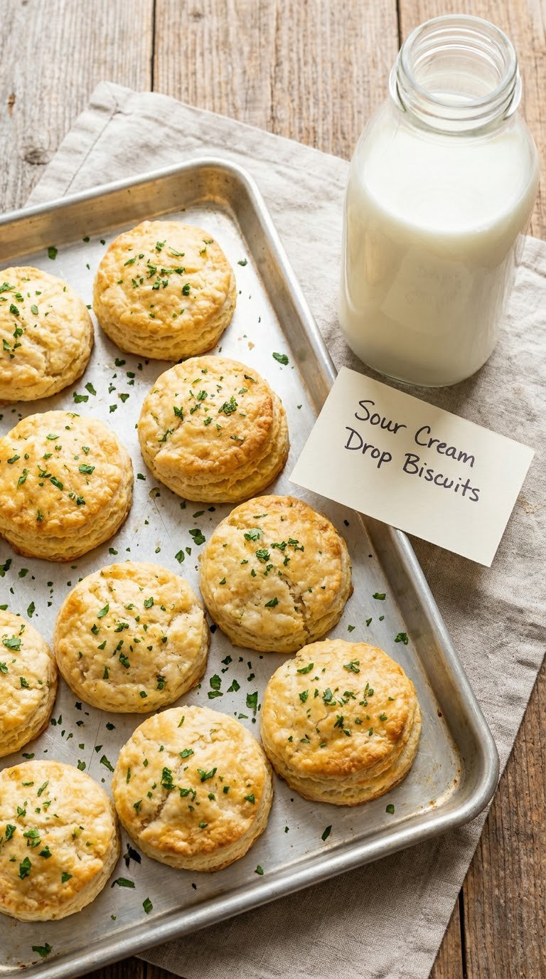 Sour Cream Drop Biscuits
