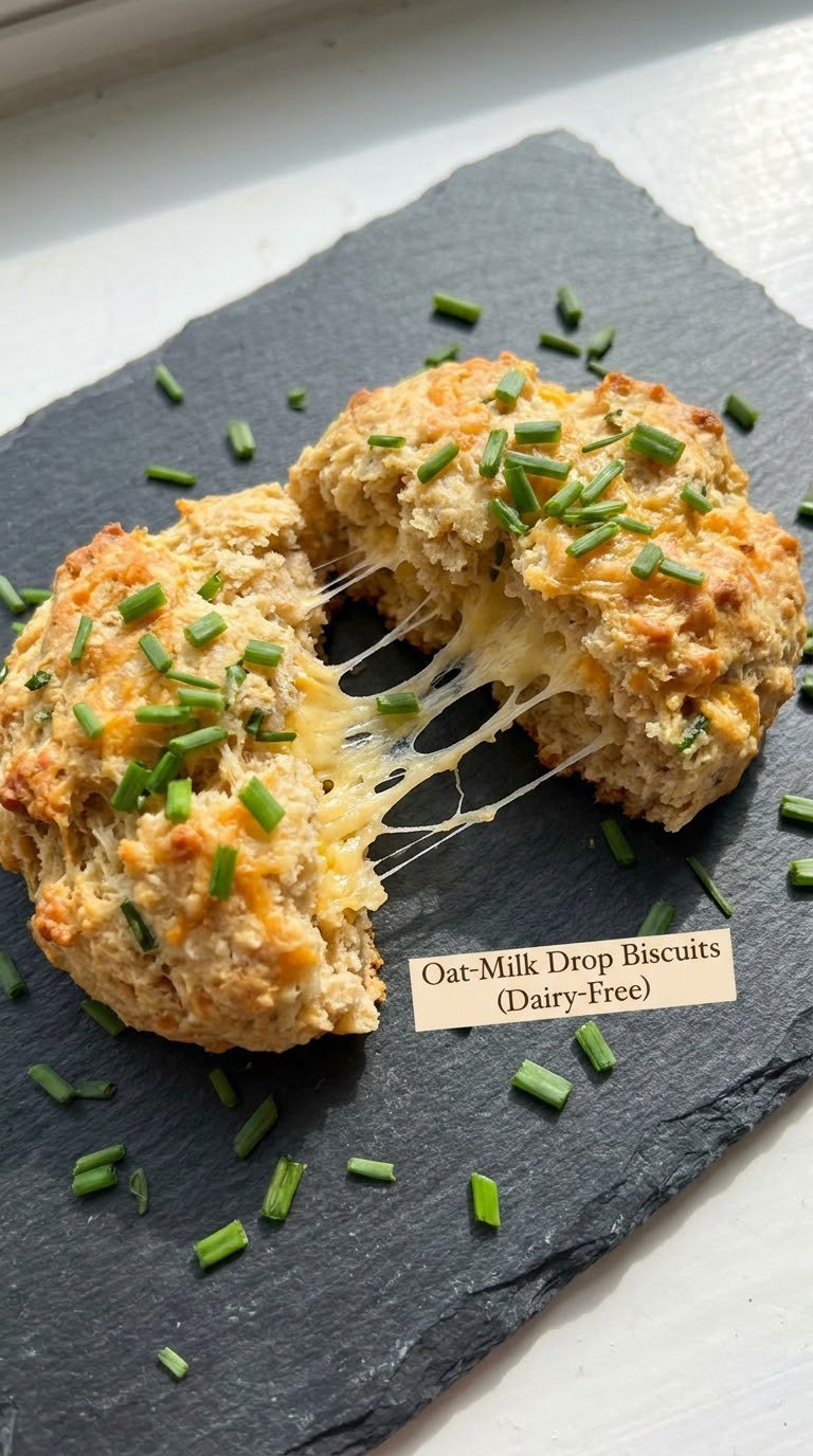 Oat-Milk Drop Biscuits (Dairy-Free)