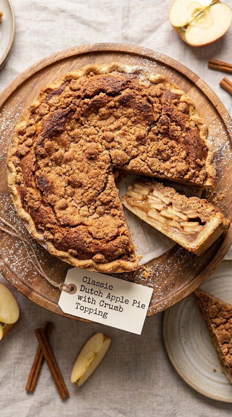 Classic Dutch Apple Pie with Crumb Topping