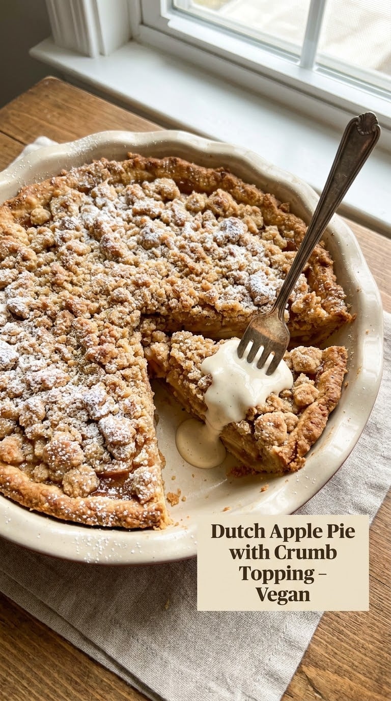 Dutch Apple Pie with Crumb Topping – Vegan
