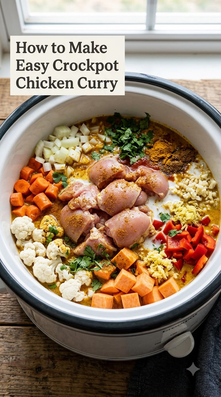 How to Make Easy Crockpot Chicken Curry