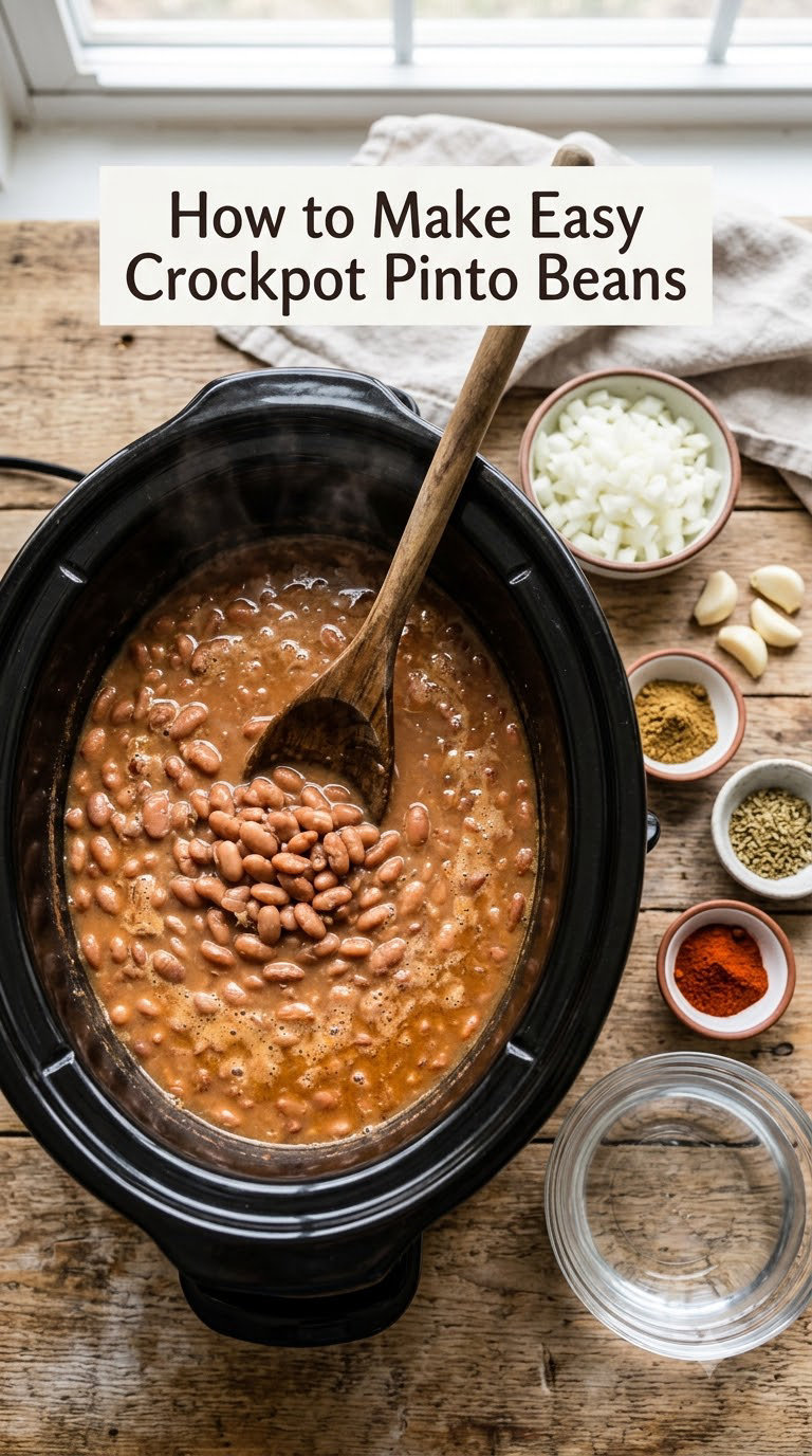 How to Make Easy Crockpot Pinto Beans