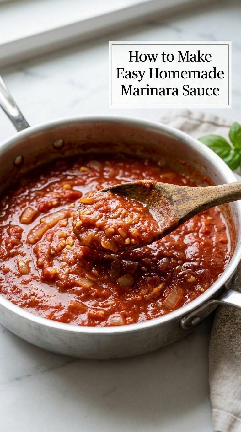 How to Make Easy Homemade Marinara Sauce