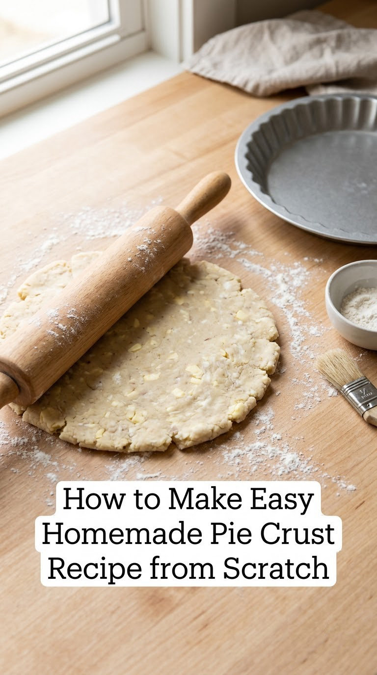 How to Make Easy Homemade Pie Crust Recipe from Scratch