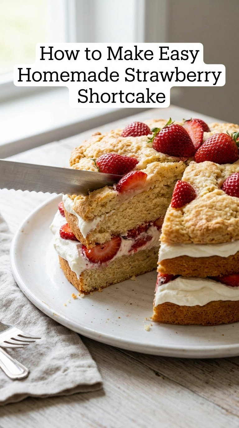 How to Make Easy Homemade Strawberry Shortcake
