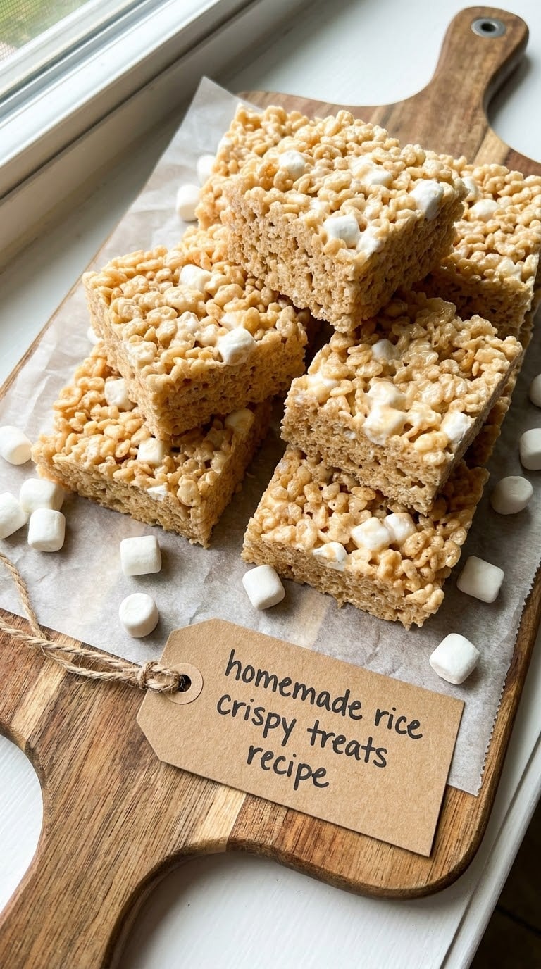 homemade rice crispy treats recipe