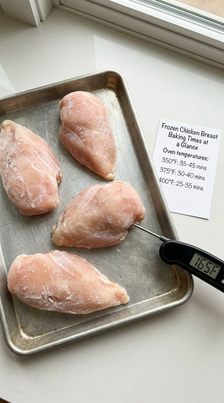 Frozen Chicken Breast Baking Times at a Glance