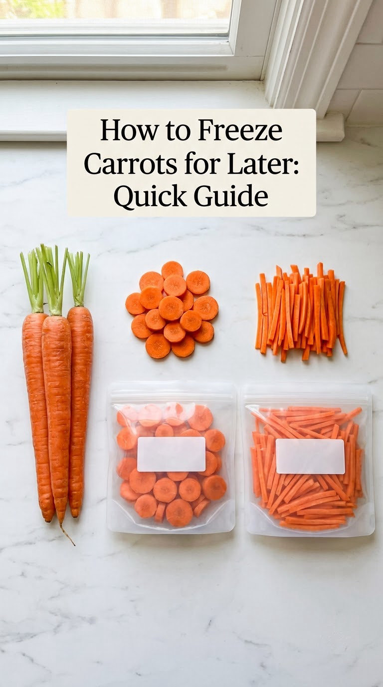 How to Freeze Carrots for Later: Quick Guide
