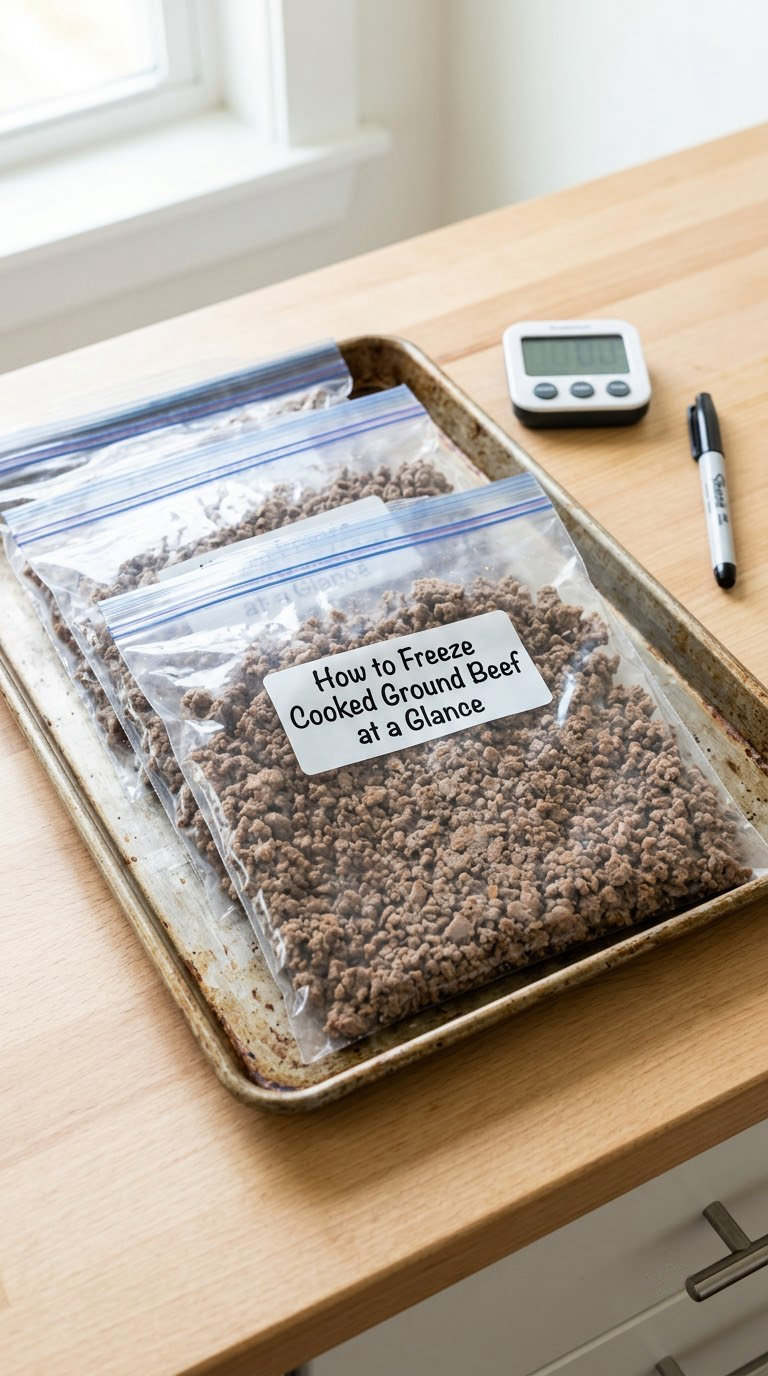 How to Freeze Cooked Ground Beef at a Glance