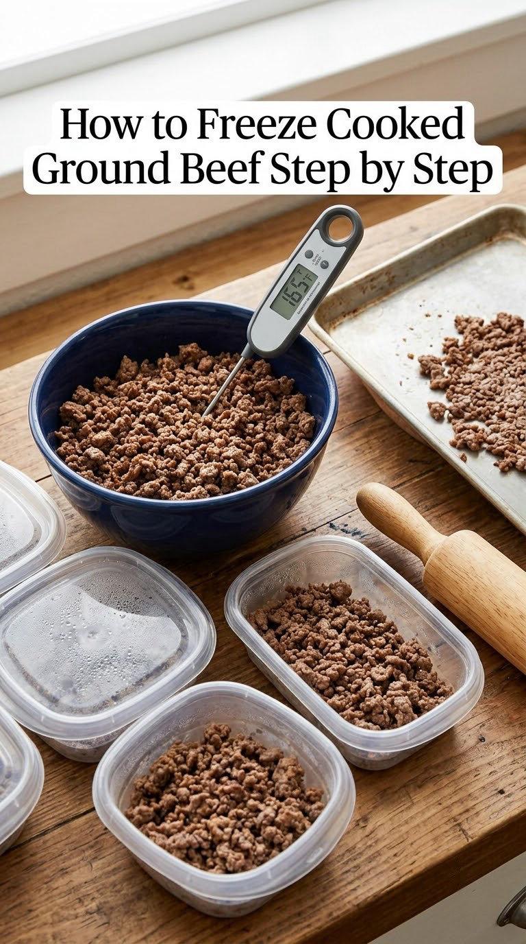How to Freeze Cooked Ground Beef Step by Step