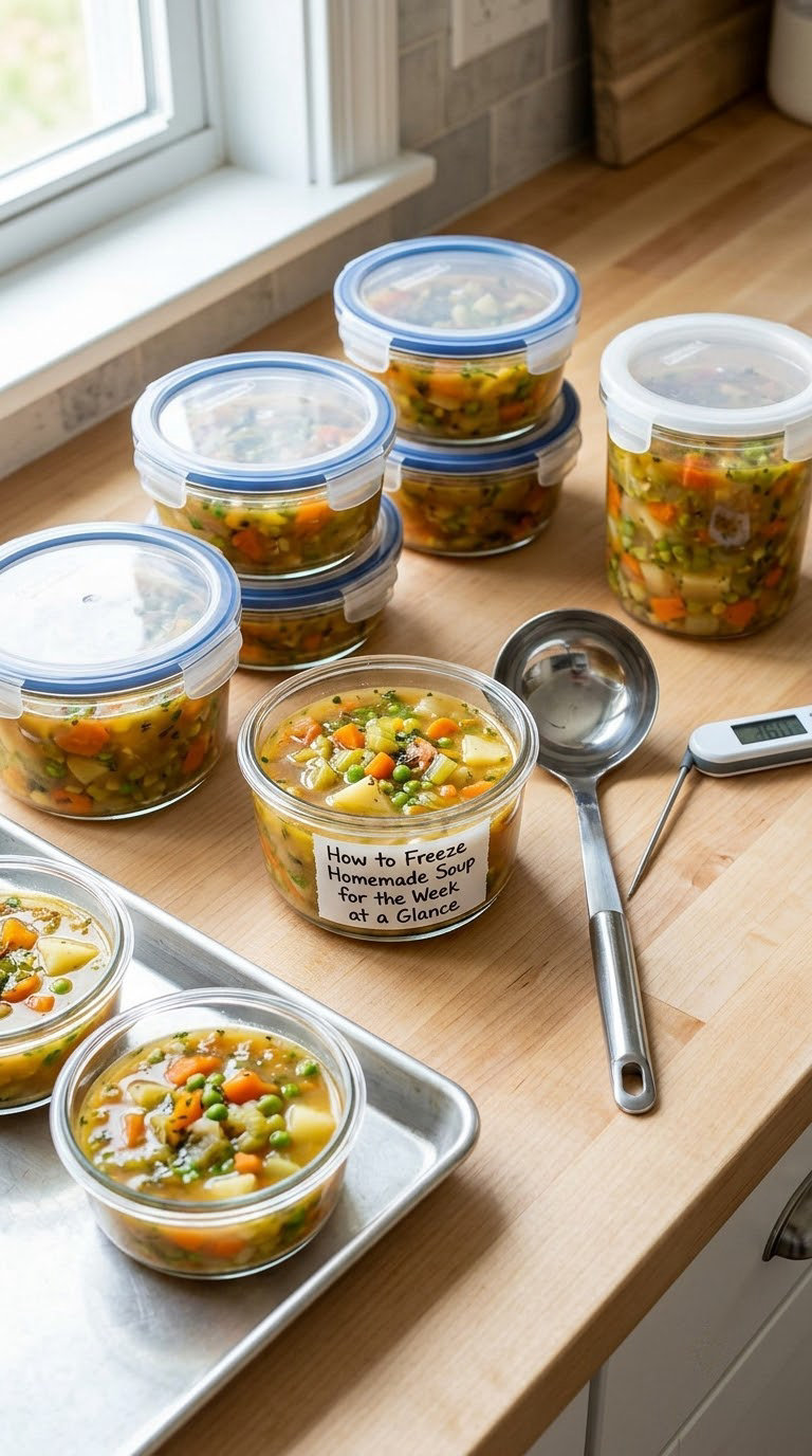 How to Freeze Homemade Soup for the Week at a Glance
