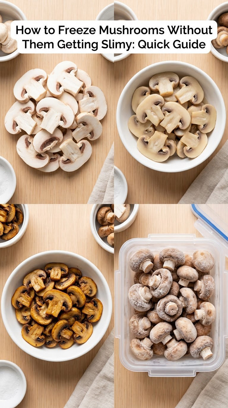How to Freeze Mushrooms Without Them Getting Slimy: Quick Guide