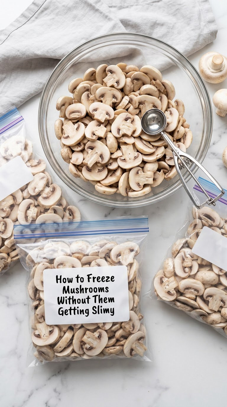 How to Freeze Mushrooms Without Them Getting Slimy
