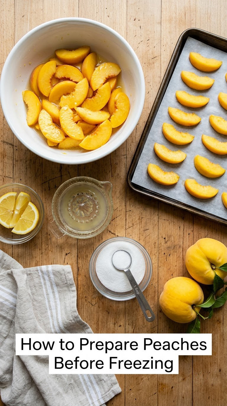 How to Prepare Peaches Before Freezing