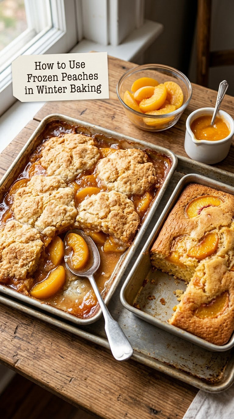 How to Use Frozen Peaches in Winter Baking
