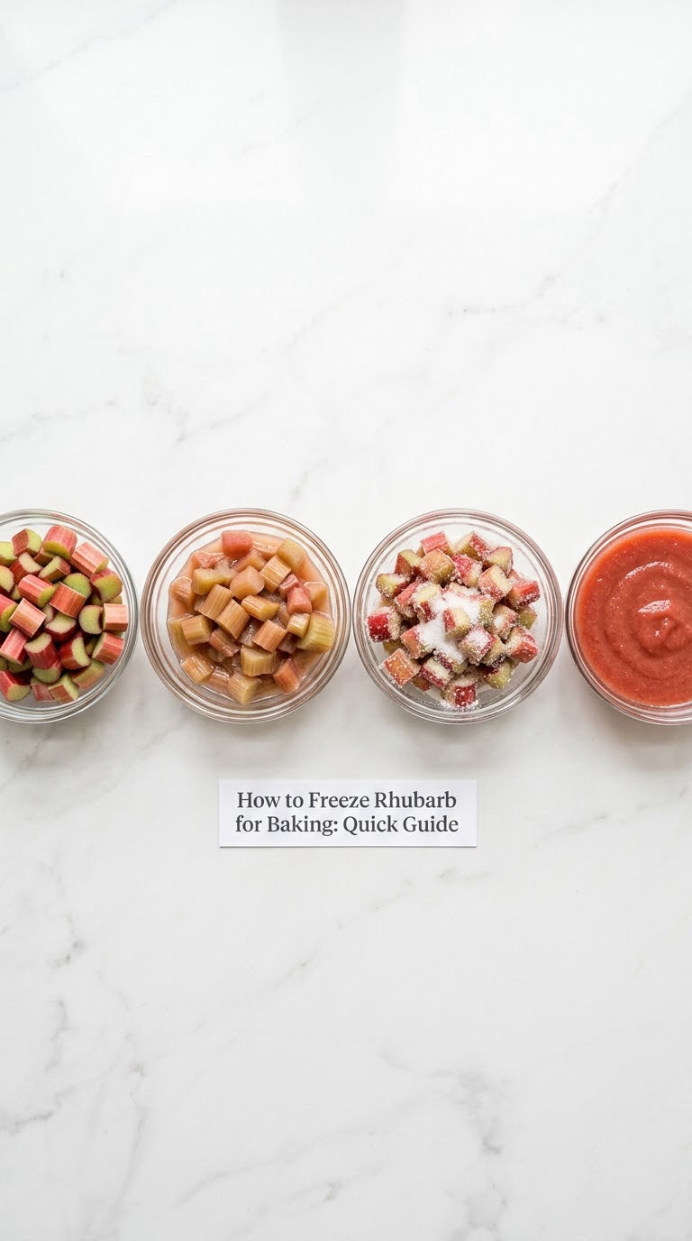 How to Freeze Rhubarb for Baking: Quick Guide