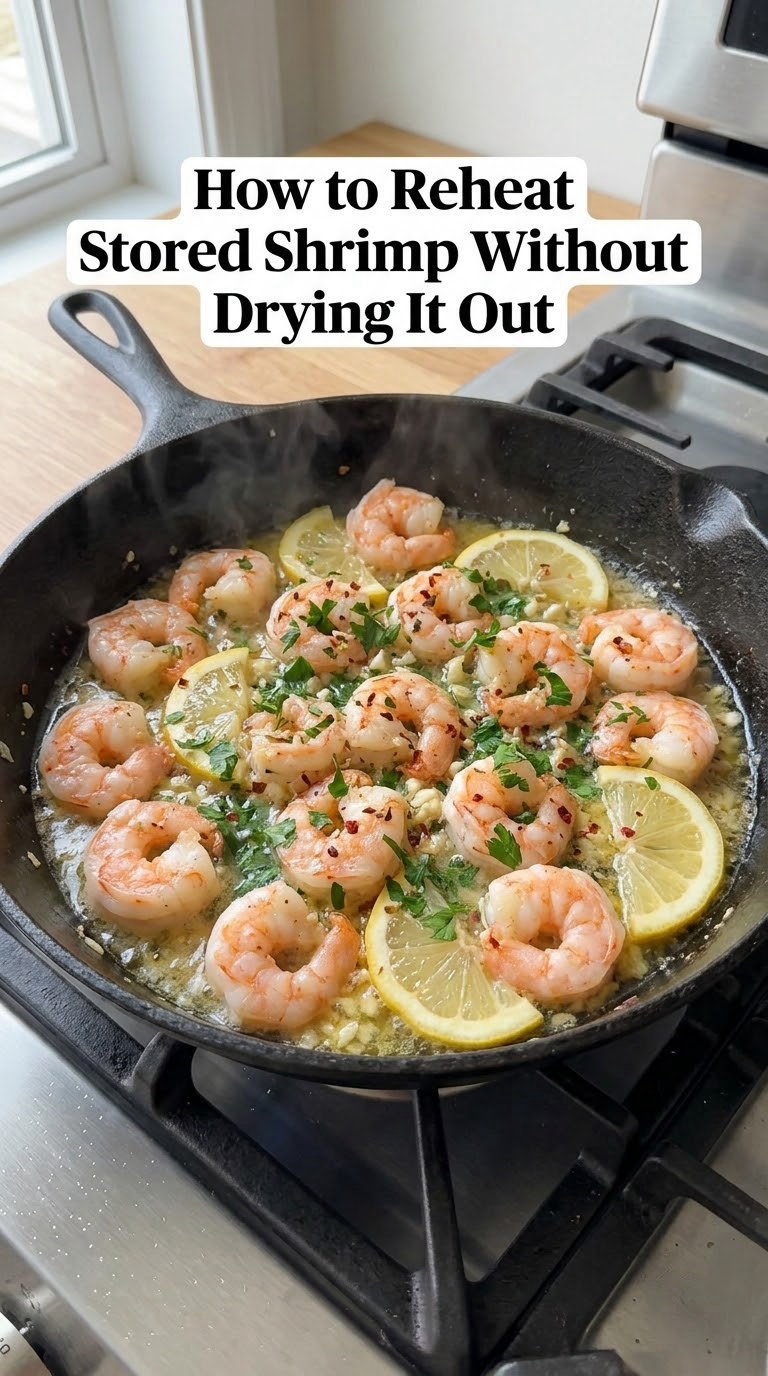 How to Reheat Stored Shrimp Without Drying It Out