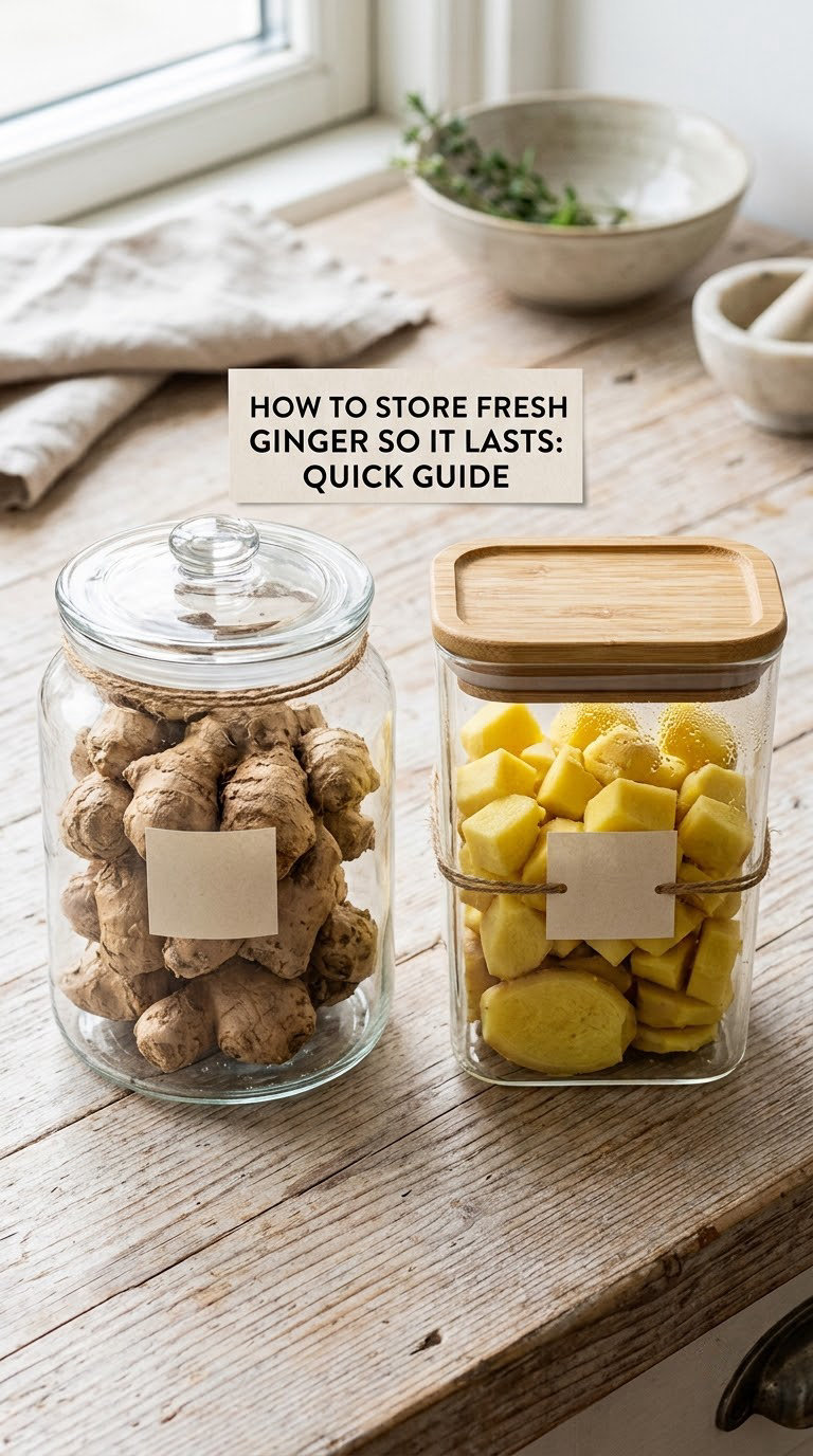 How to Store Fresh Ginger So It Lasts: Quick Guide