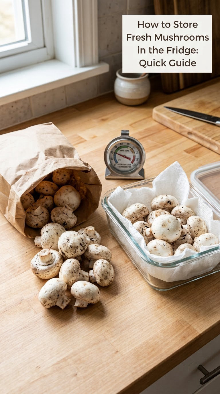 How to Store Fresh Mushrooms in the Fridge: Quick Guide