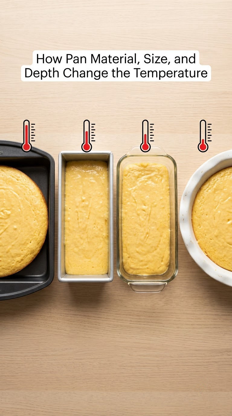 How Pan Material, Size, and Depth Change the Temperature