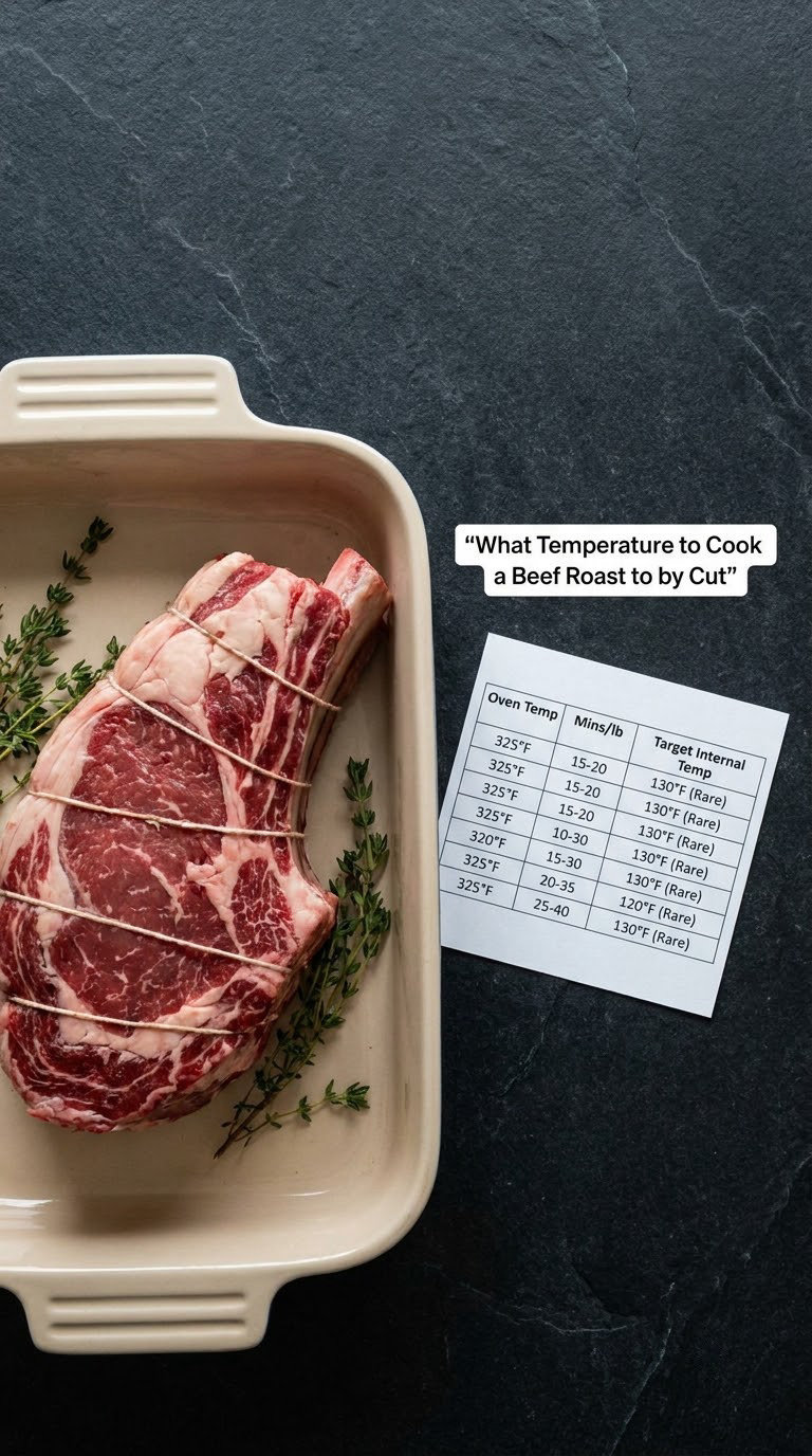 What Temperature to Cook a Beef Roast to by Cut