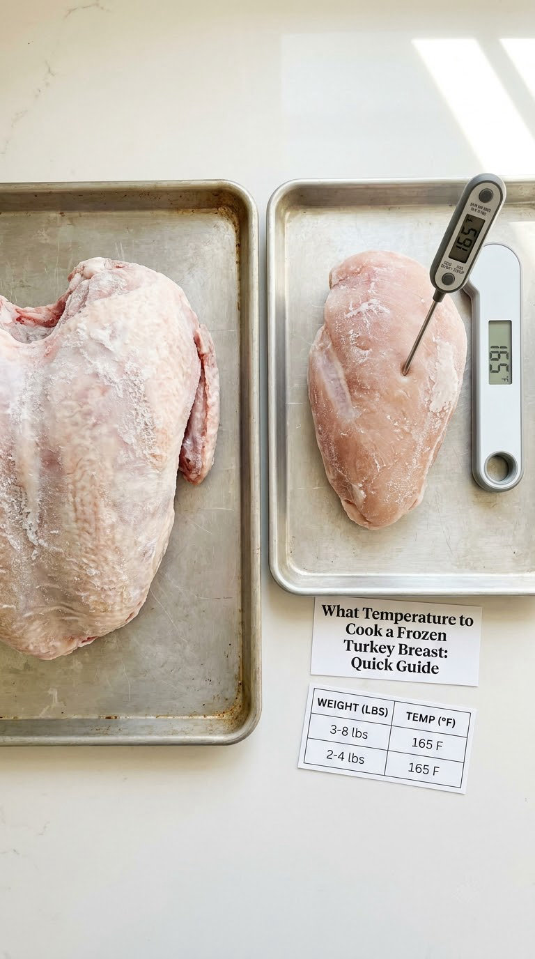 What Temperature to Cook a Frozen Turkey Breast: Quick Guide
