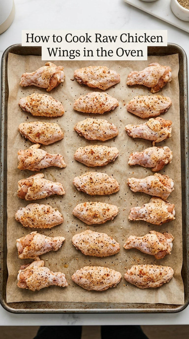 How to Cook Raw Chicken Wings in the Oven