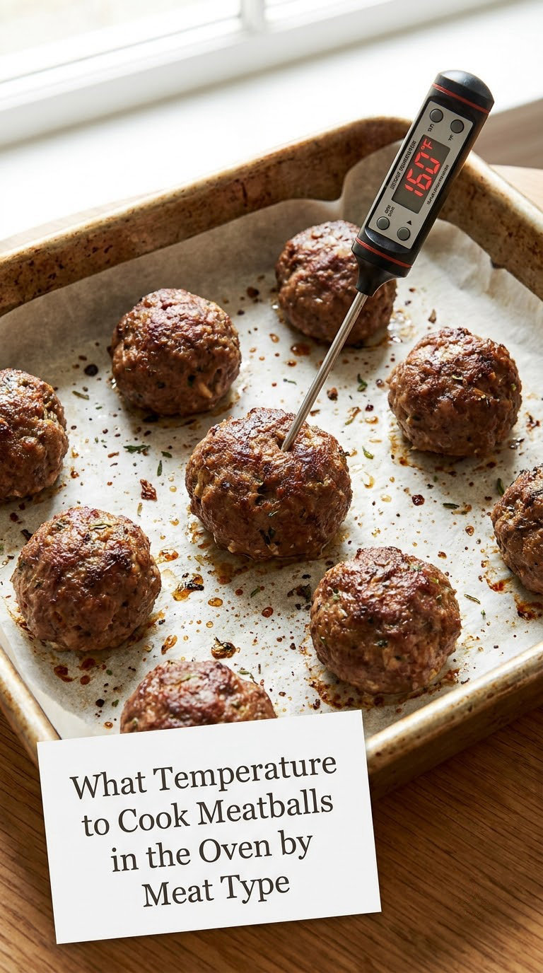 What Temperature to Cook Meatballs in the Oven by Meat Type